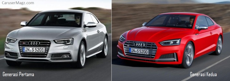 Audi A5 Generasi kedua vs Generasi pertama
