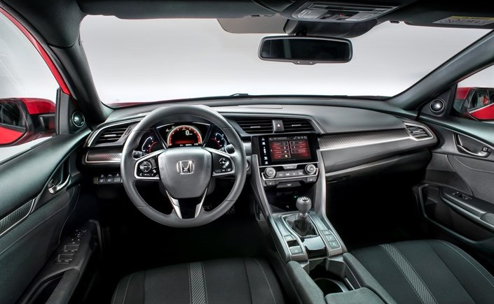 All new 2017 Civic hatchback- interior