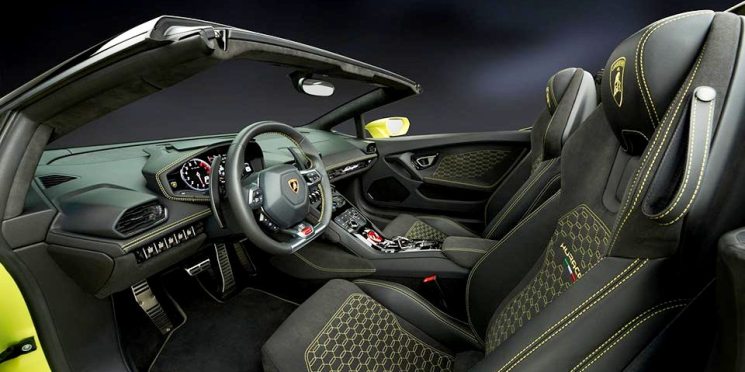 Lamborghini Huracan Spyder Soft top - interior