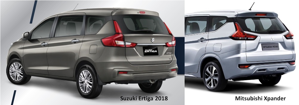 Suzuki Ertiga 2018 Generasi baru - desain bokong mirip Xpander