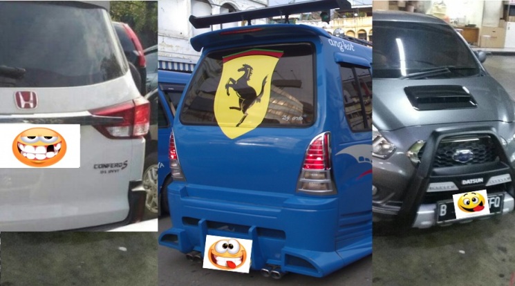10 Modifikasi  Lucu  ala Mobil  Orang Indonesia Nomor 7 dan 