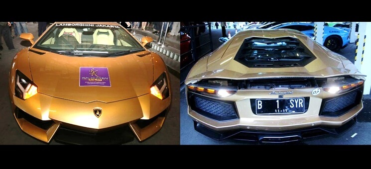Lamborghini Galardo Emas milik Syahrini