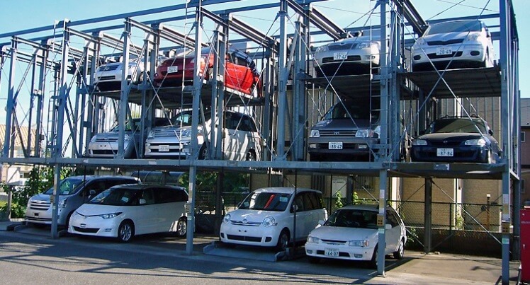 Tempat Parkir Mobil di Tokyo Jepang