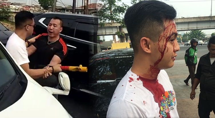 Pertarungan di Jalan Raya Berujung Kepala Bocor - Salah Pilih Musuh