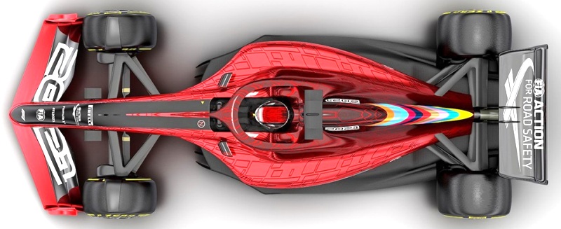 Mobil F1 2021 - Tampak Atas