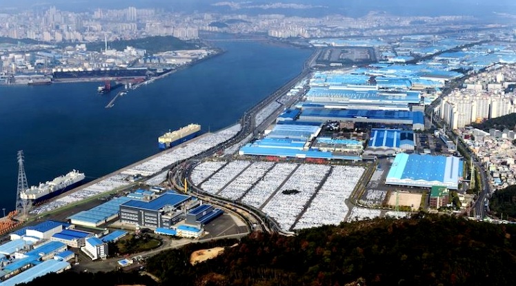 Komplek Pabrik Mobil Hyundai di Uslan, Korea Selatan