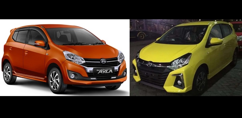 Penampakan Daihatsu Ayla Facelift 2020 vs Ayla 2017