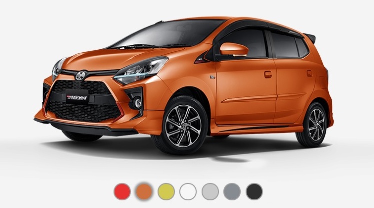 Pilihan Warna Toyota Agya 2020 Facelift