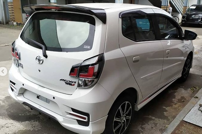 Toyota Agya 2020 Facelift - Bokong tipe TRD
