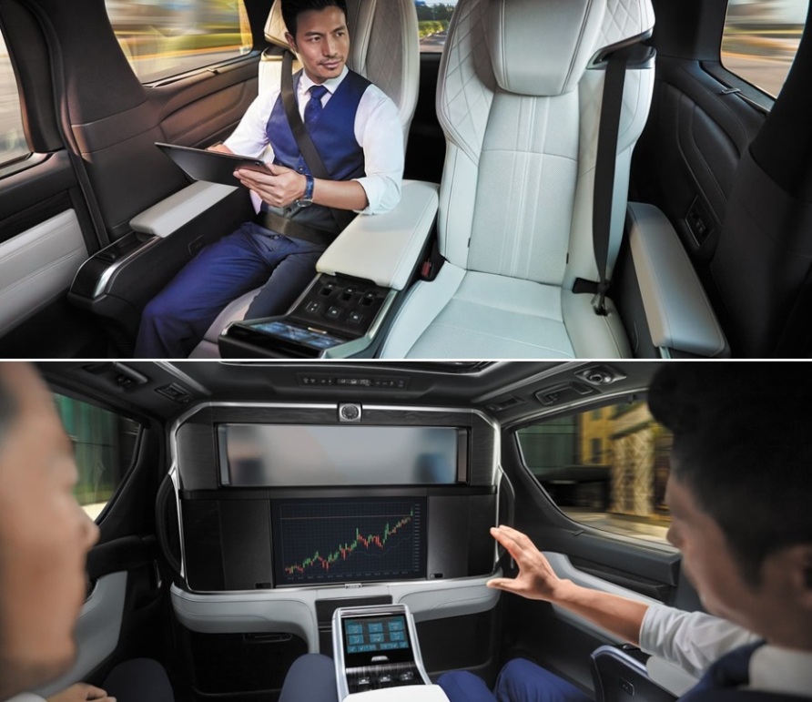 Interior Lexus LM350 Indonesia 4-Seater untuk Privasi para Eksekutif