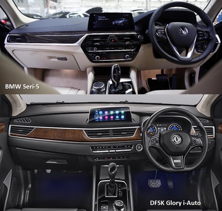 Ada kemiripan Interior DFSK Glory i-Auto dan BMW Seri-5