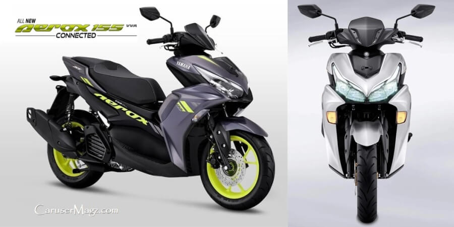 All New Yamaha Aerox 155 Facelift 2021 - Aerox Connected VVA