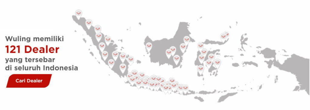 Jaringan Dealer Wuling di Indonesia - 121 Dealer pada Akhir 2020