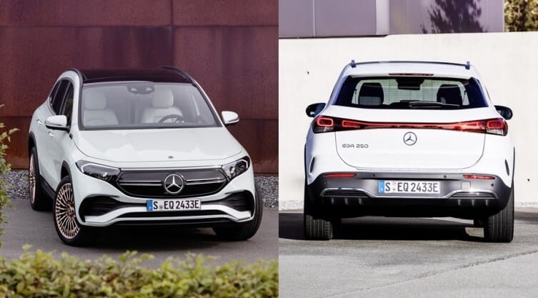 Mercedes EQA EV - Tampak Depan dan Belakang