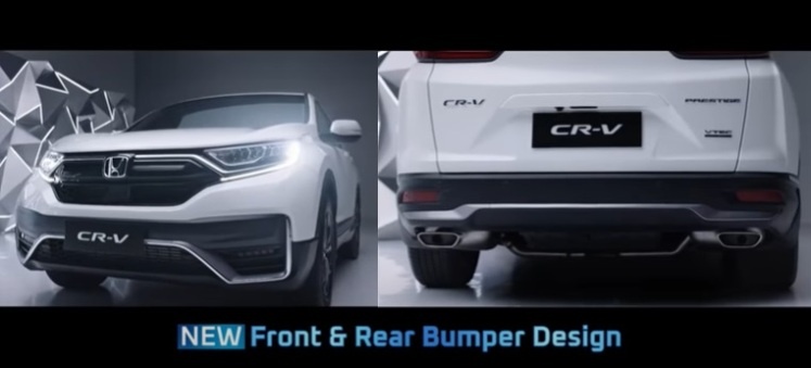 Perubahan Eksterior CRV facelift - Bumper Baru