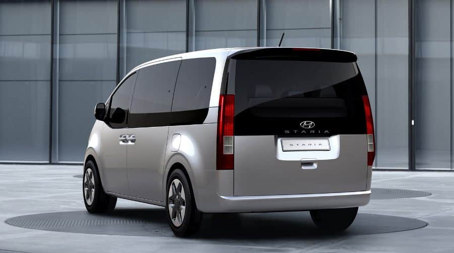 Hyundai Staria-Rear Look Silver