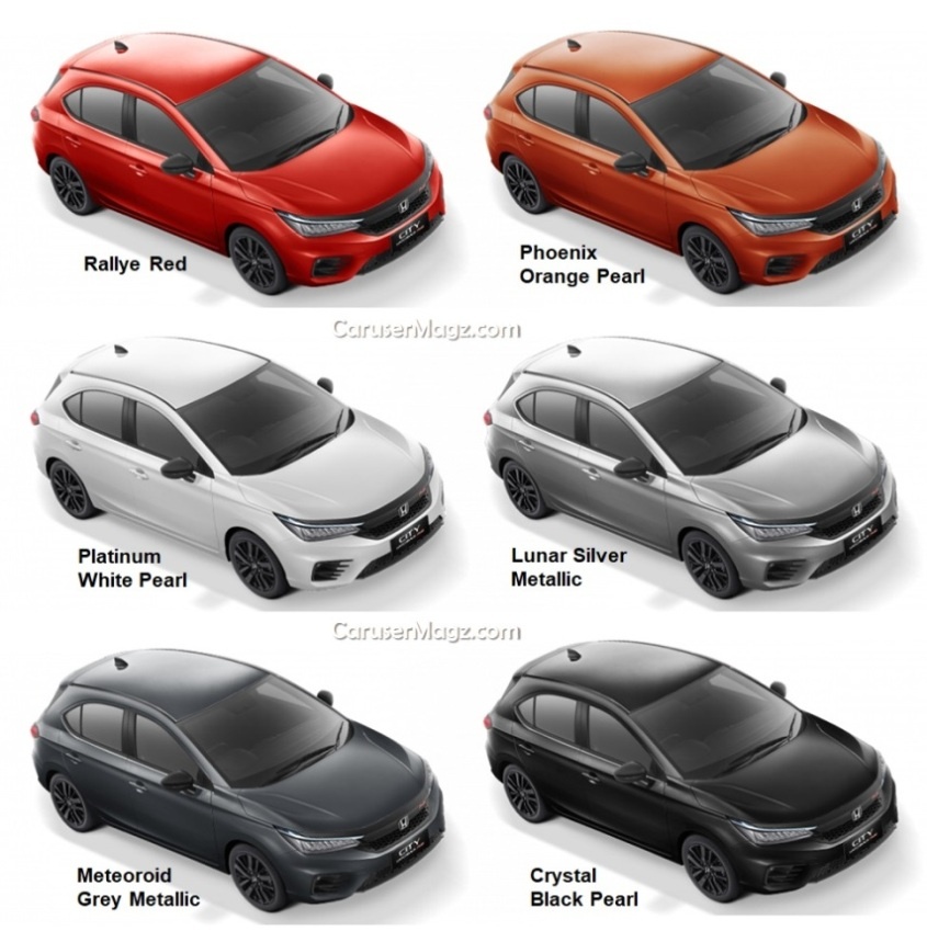 Pilihan Warna Honda City Hatchback RS 2021