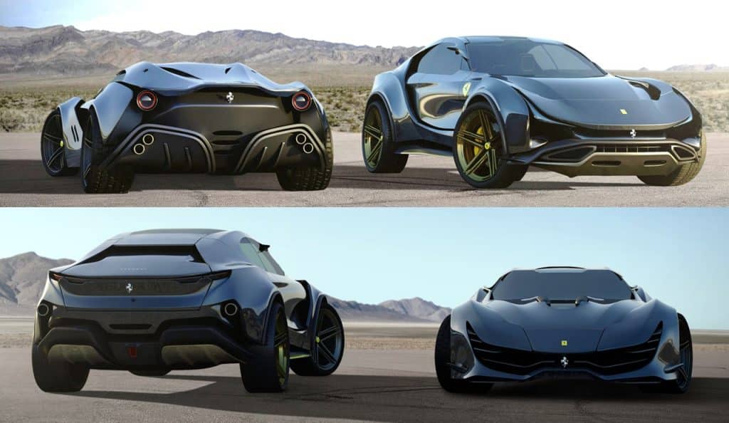 Render Ferrari Simoom - Hitam
