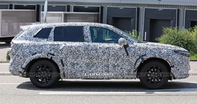 Honda CR-V Generasi Baru camoflage - tampak Samping