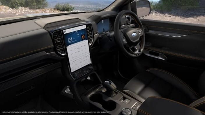 Interior Ford Ranger 2022 - Head Unit Vertikal 12-inci