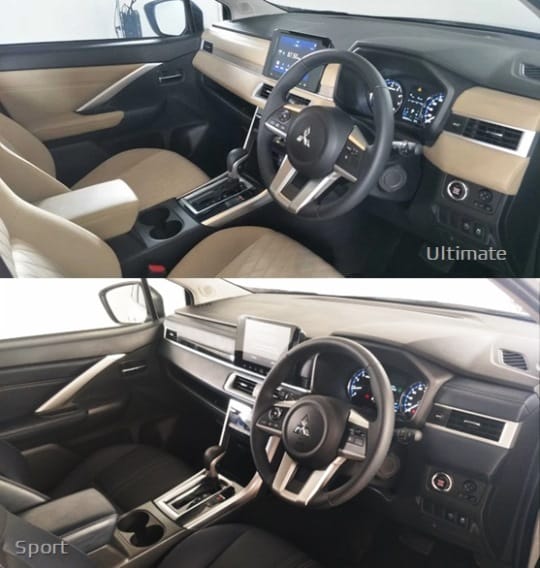 Beda Interior Xpander Sport vs Ultimate - Facelift 2022