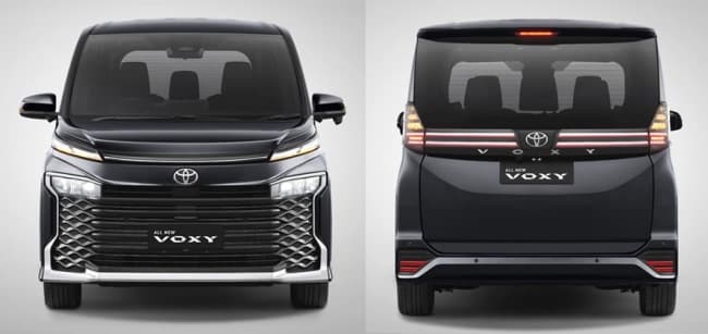 Toyota Voxy Generasi-4 Tampak Depan Belakang