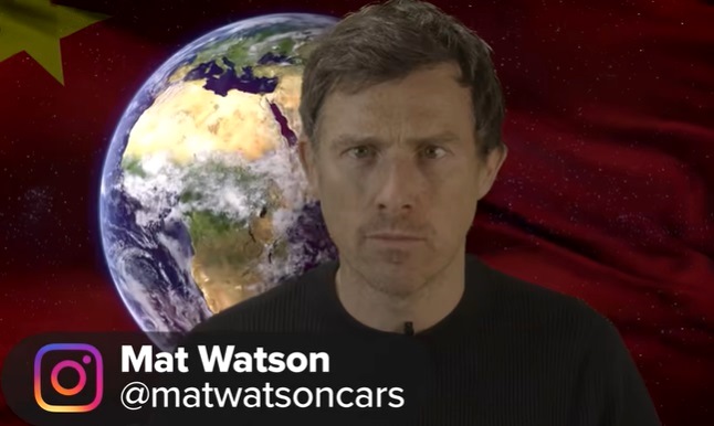 Mat Watson saat menjelaskan Merek Mobil China