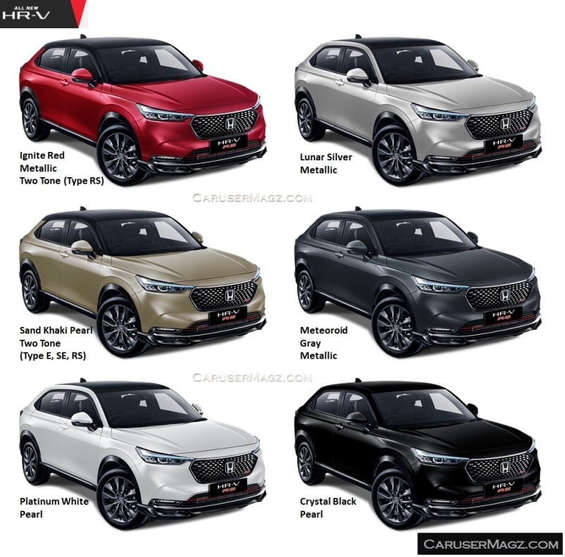 Pilihan Warna Honda HR-V 2022 Generasi Baru
