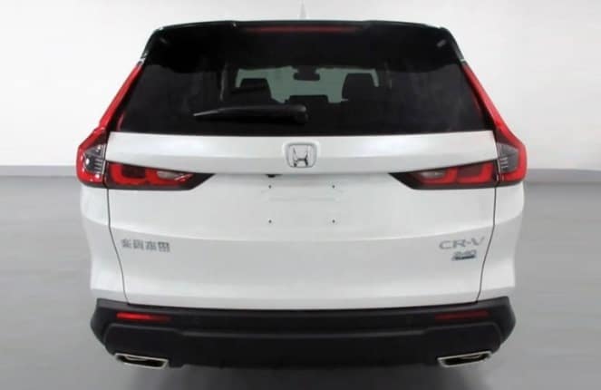 Honda CR-V Generasi-6 Tampak Belakang