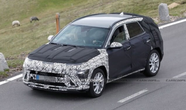 Hyundai Kona Nextgen 2024 dalam kamuflase