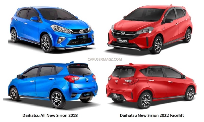 Perubahan Daihatsu Sirion 2022 Facelift - Eksterior