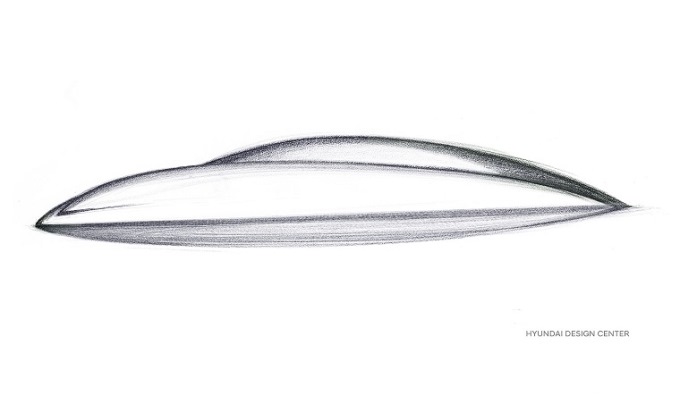 Sketsa awal Desain Hyundai Ioniq 6
