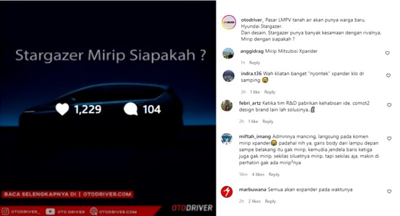Stargazer dituduh contek Xpander