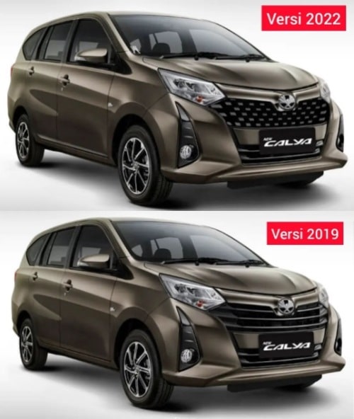 Beda Calya 2022 vs 2019-2021 - Tampak Depan