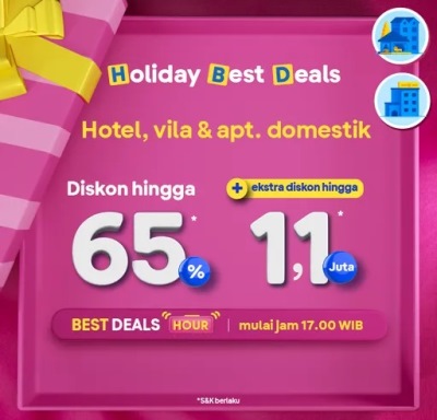 Promo Anniversary Tiket.com - Diskon Hotel Domestik 8-15 Agustus 2022