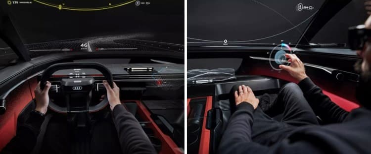 Pengaturan digital melayang di mobil konsep Audi