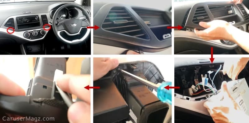 Step Buka Frame Head Unit All New Picanto